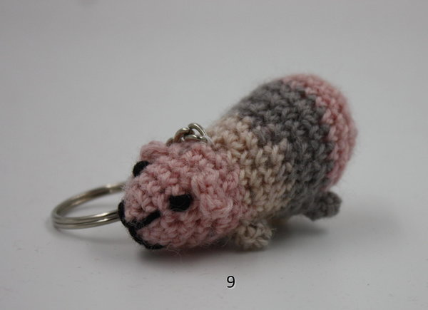 Schlüsselanhänger Häkelschweinchen 1-15